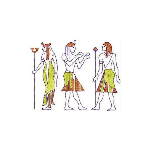 Egyptian Art Embroidery Design