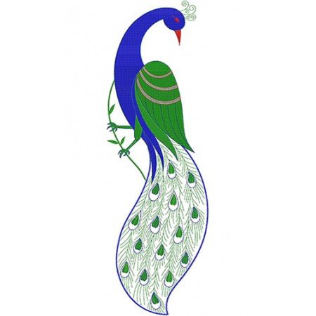 Simple Peacock Embroidery Designs 6371