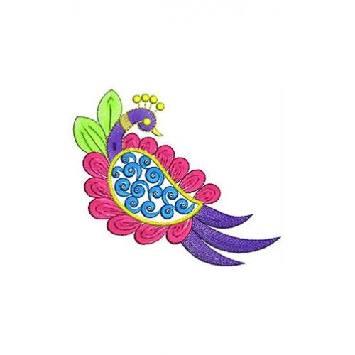 Peacock Applique Embroidery Pattern