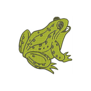 Frog Applique Embroidery Design