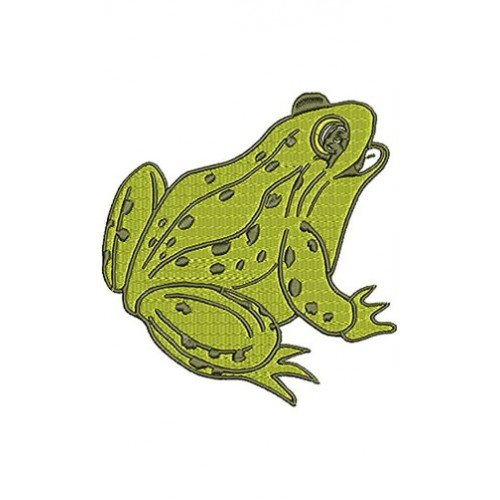 Frog Applique Embroidery Design
