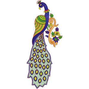 8174 Peacock Wall Art Design