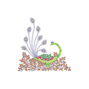 8416 Peacock Wall Art Design