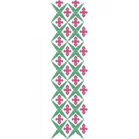 Colorful All Over Embroidery Design 10885