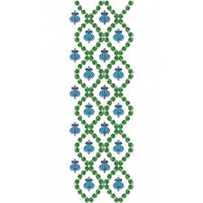 Midi Dress Allover Garment Embroidery Design 15880