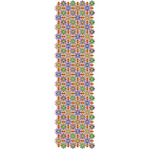 African Dress Embroidery Allover Design 16451