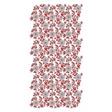 Parsee Gara Sari All Over Embroidery Design 16644