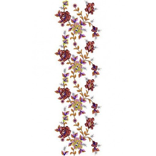 Jacobean Crewel All Over Embroidery Design 16645