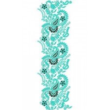 Fabric Fashion Garment Embroidery Design 17077