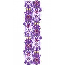 Lavender Wrap Zal Embroidery Design 17196