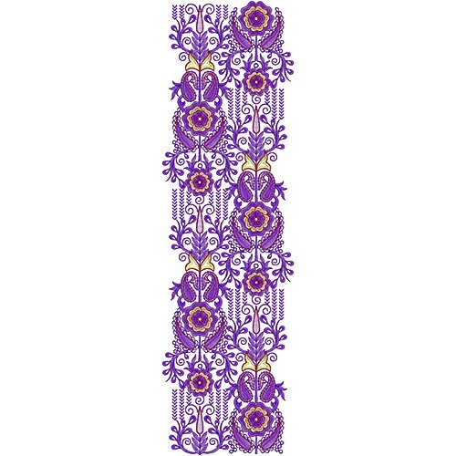 Lavender Wrap Zal Embroidery Design 17196