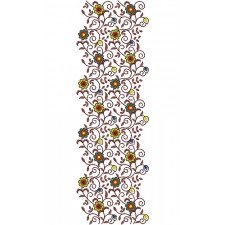 Colorful Flower Chiyogami Embroidery Design