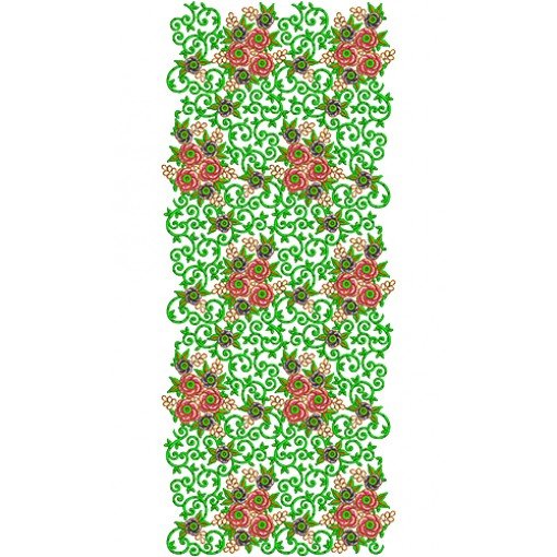 Marriage Room Curtain Embroidery Design