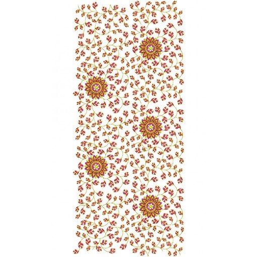 Phulkari Saree Allover Embroidery Designs