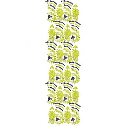 Traditional Bed Sheet Embroidery Design