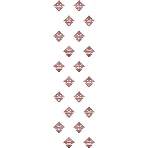 Indonesian Batik Textile Embroidery Design