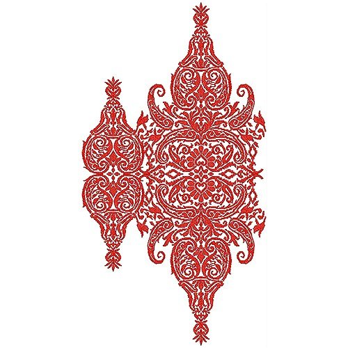 Phulkari Allover Embroidery Design 18816