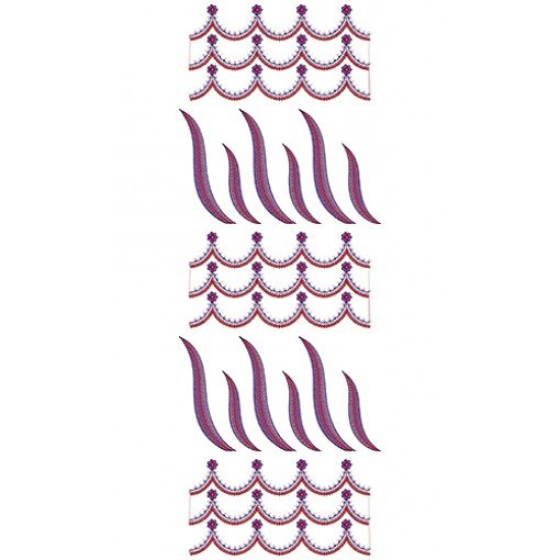 Wedding Dress Embroidery Design 18818