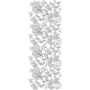 Flower Embroidery Design 21006