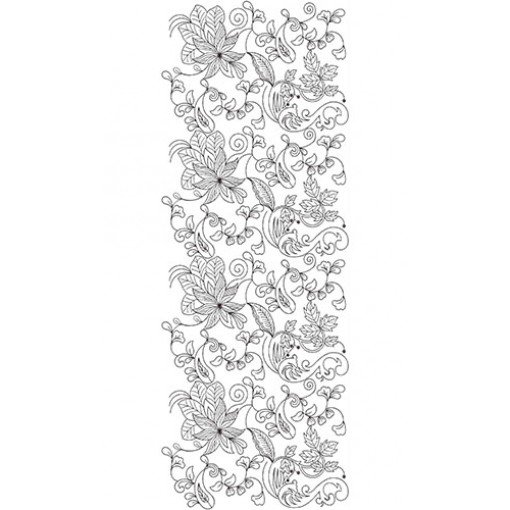 Flower Embroidery Design 21006