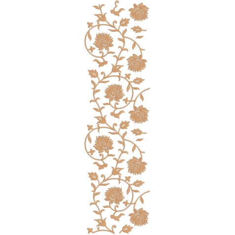 Curtain Embroidery Design 21079