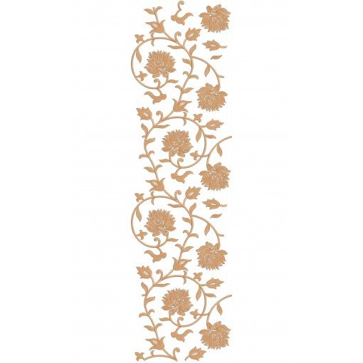 Curtain Embroidery Design 21079