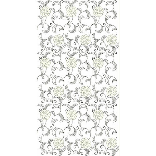 Curtain Fabric Luxury Embroidery 21738