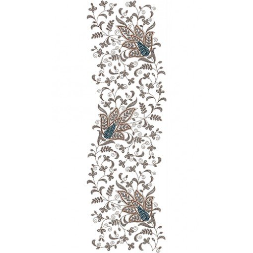 Polyester Curtain Embroidery Design 21739