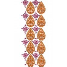 Paisley Patterns Allover Embroidery Design 22421