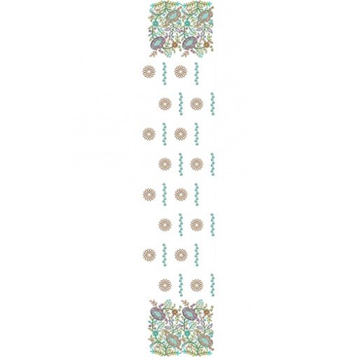 Dubai Garment Allover Embroidery Design 22427