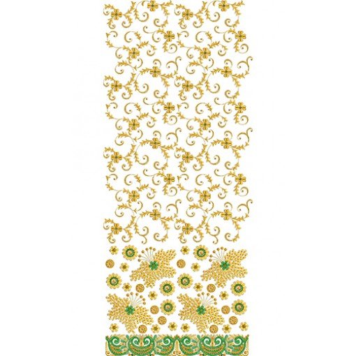 Amazing Vintage Allover Embroidery Design 22496