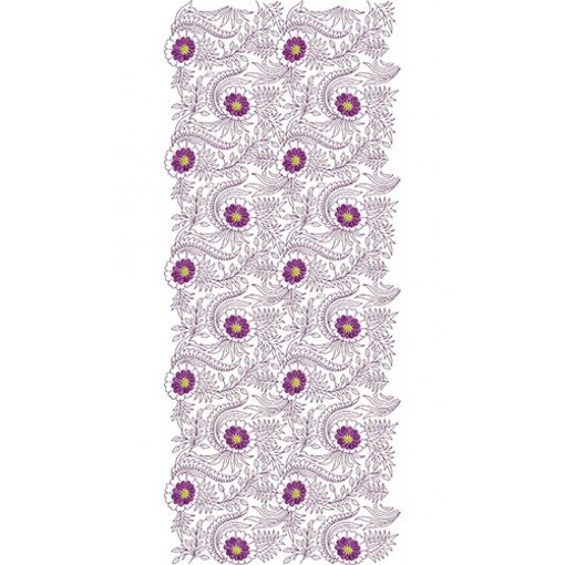 Fabulous Floral Allover Embroidery Design 22513