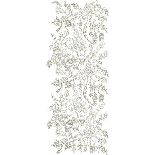 Paisley Chain Allover Embroidery Design 22548