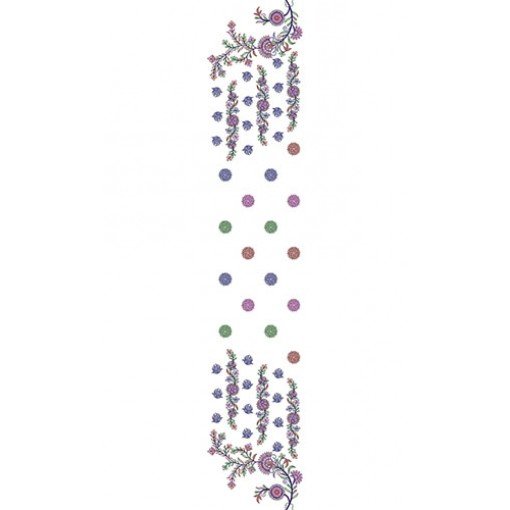 Chain Stitch Allover Embroidery Design 22555