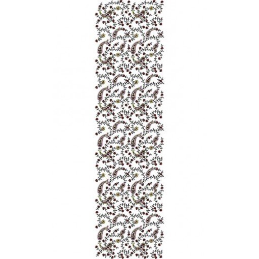 Kashmiri Stitch Allover Embroidery Design 22628