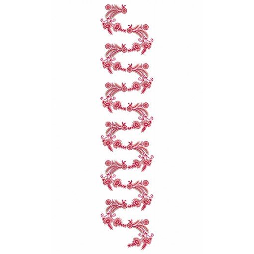 Graceful All Over Embroidery Design 23934