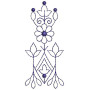 Simple Run Stitch Type Of Embroidery Design 24923