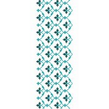 Leaf And Net Shape Allover Embroidery Designs 25528