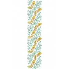 Paisley Floral Embroidery Striped 30010