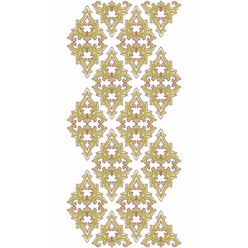 Pencil Skirt Allover Embroidery Design
