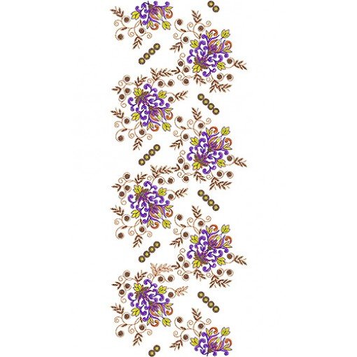 Midi Dress Allover Garment Embroidery Design