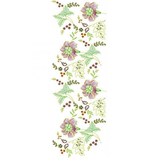 Garment Curtain Embroidery Design