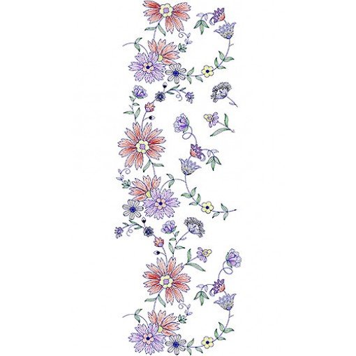 Ladies Petite Embroidery Allover Design