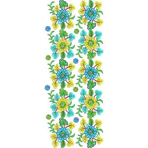 Paris Fashion Allover Embroidery Design