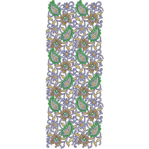 Women's Floral Skirt Allover Embroidery Design