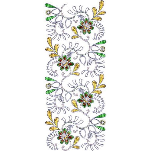 Maxi Dress Allover Embroidery Design