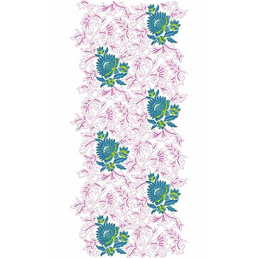 Long Floral Skirt Allover Design For Women