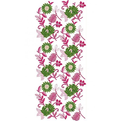 Sequin Maxi Skirt Allover Embroidery Design