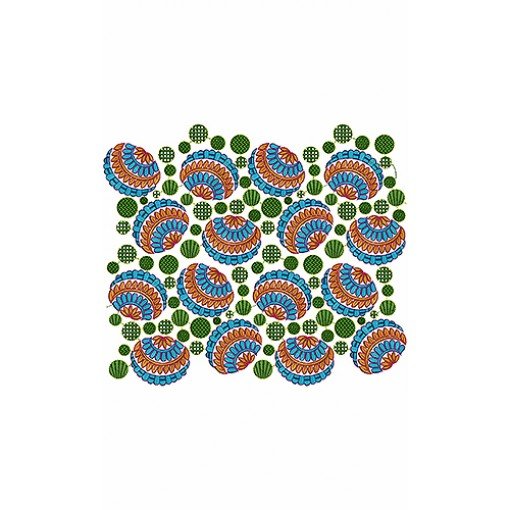 Mexican Folk Skirt Embroidery Design