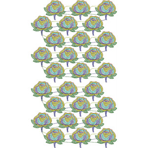8259 Chain Stitch Allover Design
